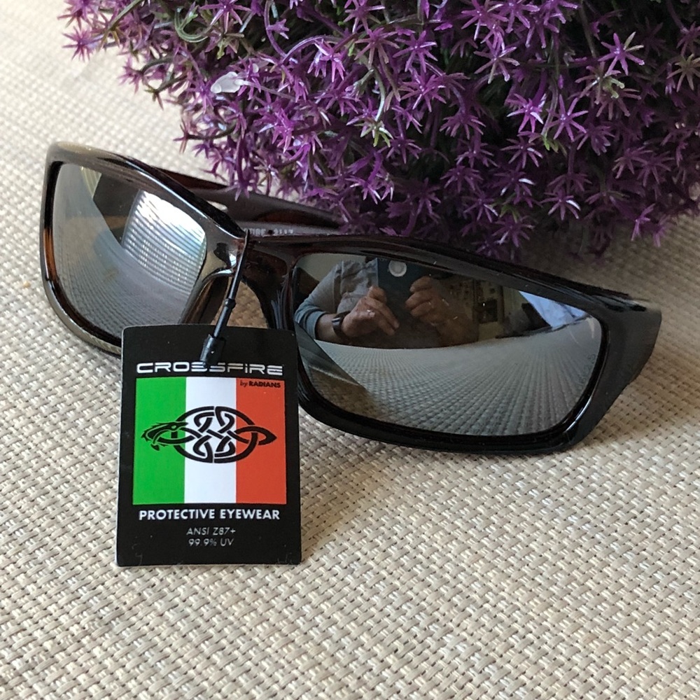 NEW Sporty Crossfire Mirrored Sunglasses